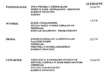 Powiększ zdjęcie: JADŁOSPIS   10-15 marzec 2025