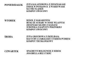 Powiększ zdjęcie: Jadłospis 21-25